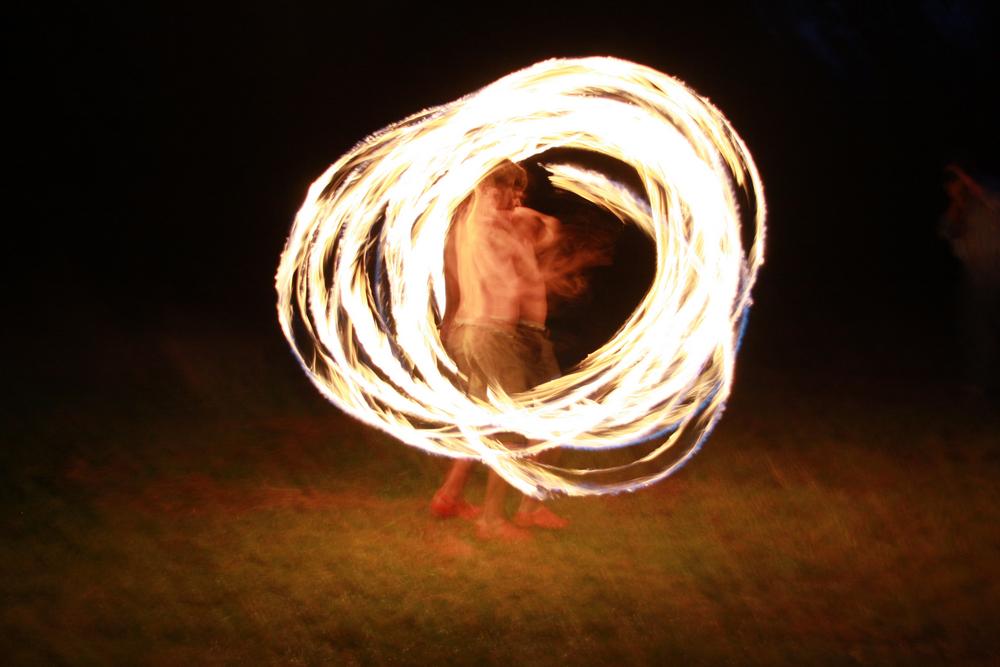 Fire Poi at Rower Fort